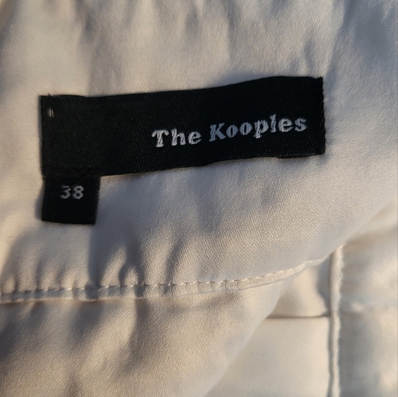 The Kooples Cream Lace Front Fold Mini Skirt Size 6 - Picture 6 of 11